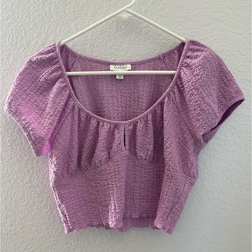 “Topshop” light purple top